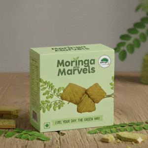 "Moringa Atta Biscuits: The green light for guilt-free snacking."
